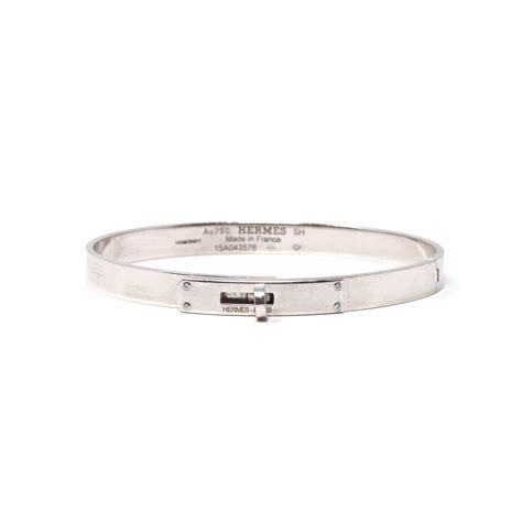 hermes bangle white gold|vintage hermes enamel bangle.